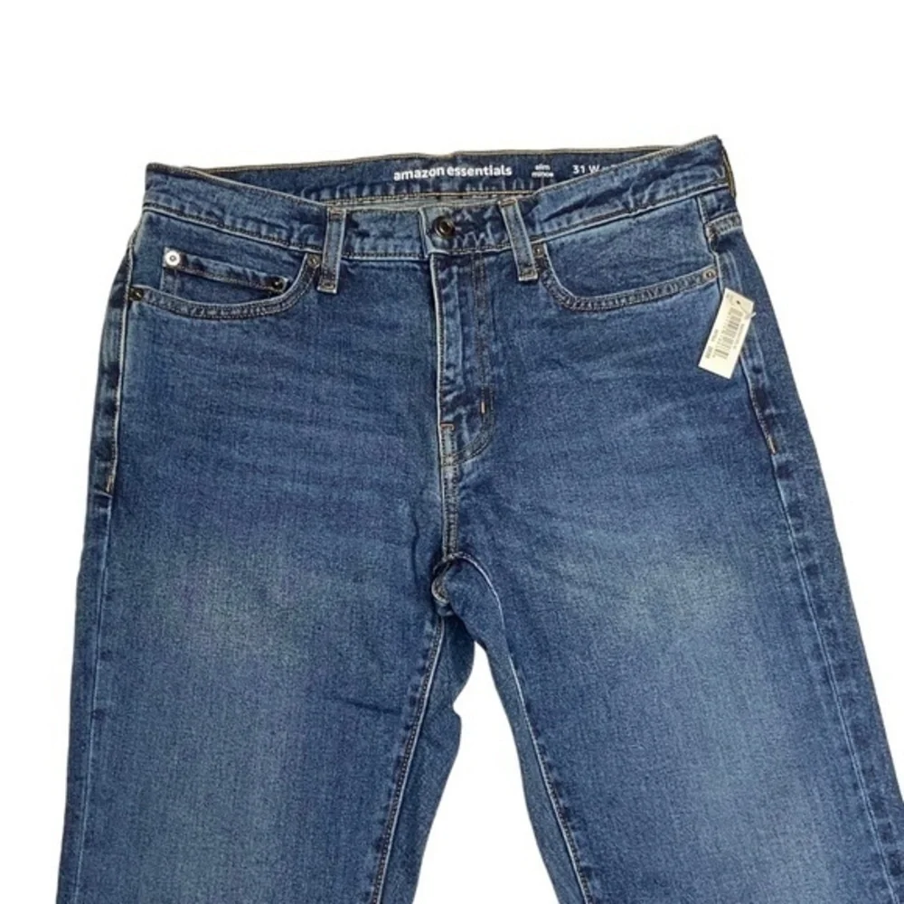 Amazon Essentials Mens Jeans Slim Fit Denim Blue‎ Jeans 31W x 32L